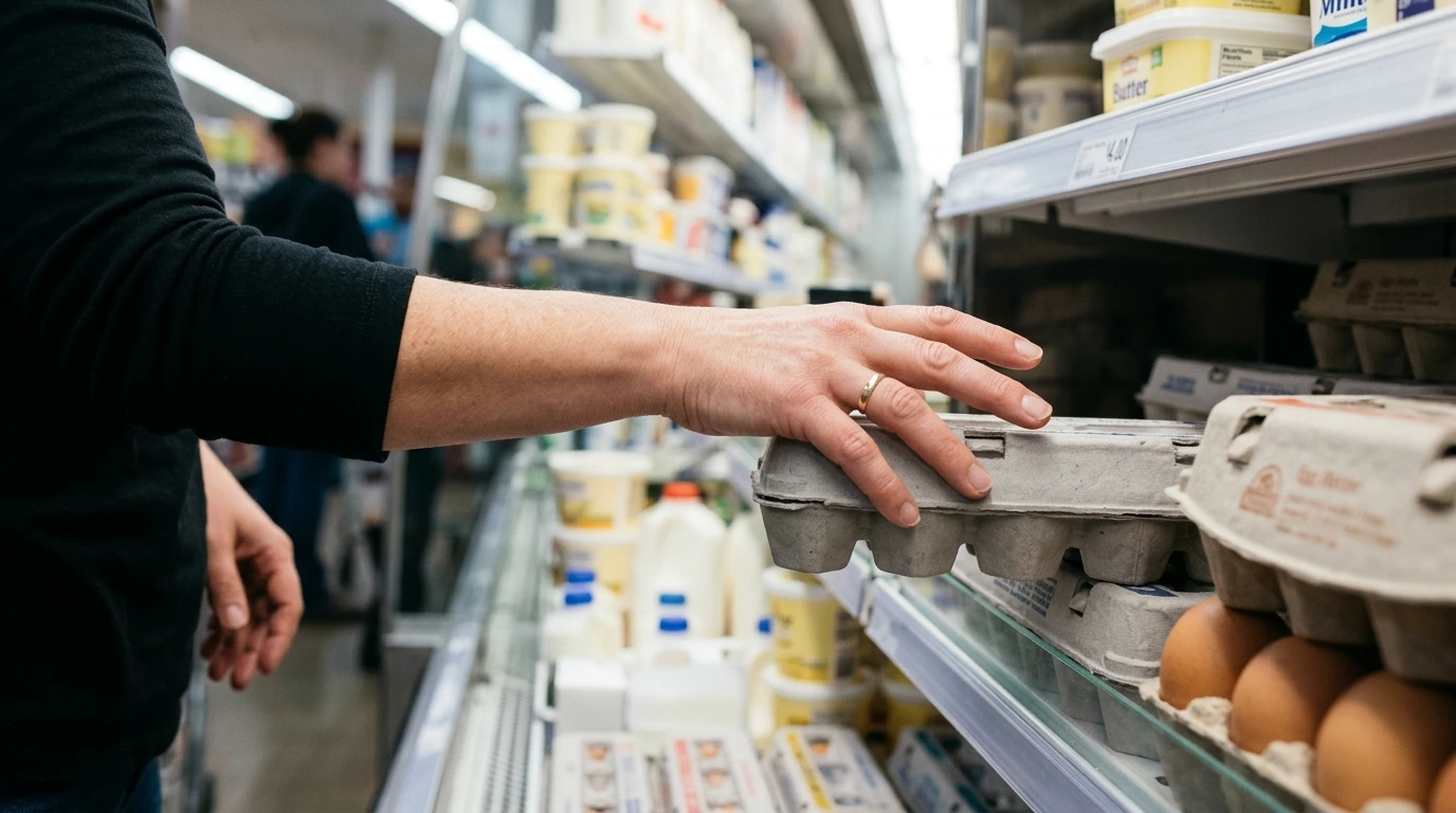 buying egg from supermarket