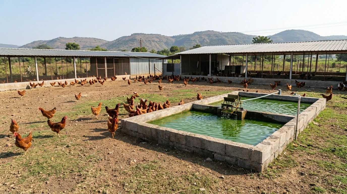 Spirulina chicken feed 
